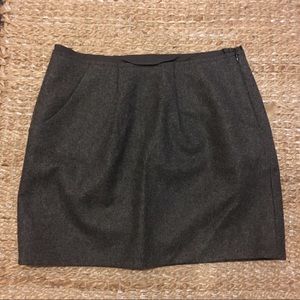Jcrew wool mini skirt